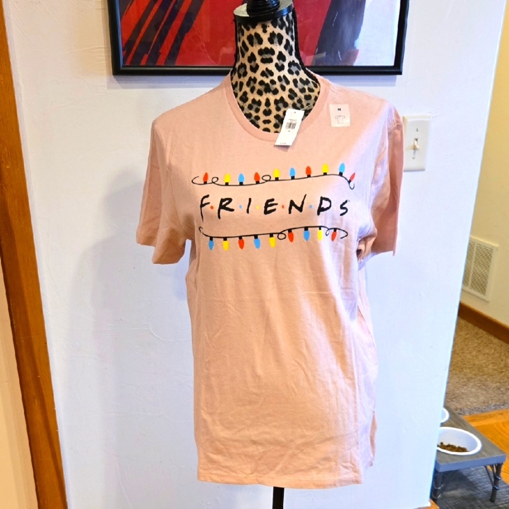 NWT Friends Holiday Lights Tee